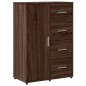 vidaXL Aparadores 2 uds madera de ingeniería marrón roble 60x31x84 cm vidaXL Aparadores 2 uds madera de ingeniería marrón roble 60x31x84 cm