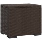 vidaXL Otomana con cojines 2 uds marrón ratán sintético 40x30x40 cm vidaXL Otomana con cojines 2 uds marrón ratán sintético 40x30x40 cm