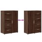 vidaXL Aparadores 2 uds madera de ingeniería marrón roble 60x31x84 cm vidaXL Aparadores 2 uds madera de ingeniería marrón roble 60x31x84 cm