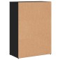 vidaXL Aparadores 2 uds madera de ingeniería negro 60x30x84 cm vidaXL Aparadores 2 uds madera de ingeniería negro 60x30x84 cm