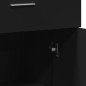 vidaXL Aparadores 2 uds madera de ingeniería negro 60x30x84 cm vidaXL Aparadores 2 uds madera de ingeniería negro 60x30x84 cm