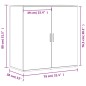 vidaXL Aparadores 2 uds madera de ingeniería roble ahumado 79x38x80 cm vidaXL Aparadores 2 uds madera de ingeniería roble ahumado 79x38x80 cm