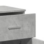 vidaXL Aparadores 2 uds madera de ingeniería gris hormigón 79x38x80 cm