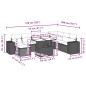 vidaXL Set de sofás de jardín 8 piezas y cojines ratán sintético negro vidaXL Set de sofás de jardín 8 piezas y cojines ratán sintético negro