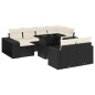 vidaXL Set de sofás de jardín 11 pzas y cojines ratán sintético negro vidaXL Set de sofás de jardín 11 pzas y cojines ratán sintético negro