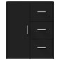 vidaXL Aparador de madera de ingeniería 2 uds negro 60x31x70 cm vidaXL Aparador de madera de ingeniería 2 uds negro 60x31x70 cm
