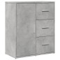 vidaXL Aparador de madera ingeniería 2 uds gris hormigón 60x31x70 cm vidaXL Aparador de madera ingeniería 2 uds gris hormigón 60x31x70 cm