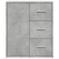vidaXL Aparador de madera ingeniería 2 uds gris hormigón 60x31x70 cm vidaXL Aparador de madera ingeniería 2 uds gris hormigón 60x31x70 cm