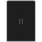 vidaXL Aparadores 2 unidades madera de ingeniería negro 60x31x84 cm