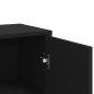 vidaXL Aparadores 2 unidades madera de ingeniería negro 60x31x84 cm