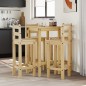 vidaXL Set de bar 5 piezas madera maciza de pino vidaXL Set de bar 5 piezas madera maciza de pino