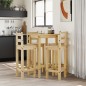 vidaXL Set de bar 5 piezas madera maciza de pino vidaXL Set de bar 5 piezas madera maciza de pino