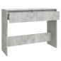 vidaXL Mesa consola madera de ingeniería gris hormigón 100x35x76,5 cm vidaXL Mesa consola madera de ingeniería gris hormigón 100x35x76,5 cm