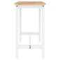 vidaXL Set de bar 5 piezas madera maciza de pino blanco