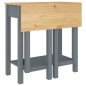 vidaXL Set de bar 5 piezas madera maciza de pino gris vidaXL Set de bar 5 piezas madera maciza de pino gris