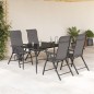 vidaXL Sillas de jardín plegables 4 unidades ratán sintético gris vidaXL Sillas de jardín plegables 4 unidades ratán sintético gris