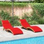 vidaXL Tumbonas con cojines 2 uds madera maciza de acacia rojo vidaXL Tumbonas con cojines 2 uds madera maciza de acacia rojo