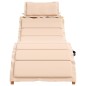 vidaXL Tumbonas con cojines 2 uds madera maciza de acacia beige vidaXL Tumbonas con cojines 2 uds madera maciza de acacia beige