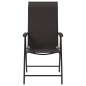 vidaXL Sillas de jardín plegables 8 uds ratán sintético negro café