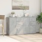 vidaXL Aparador de madera ingeniería 2 uds gris hormigón 60x31x70 cm vidaXL Aparador de madera ingeniería 2 uds gris hormigón 60x31x70 cm