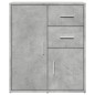 vidaXL Aparador de madera ingeniería 2 uds gris hormigón 60x31x70 cm vidaXL Aparador de madera ingeniería 2 uds gris hormigón 60x31x70 cm