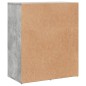vidaXL Aparador de madera ingeniería 2 uds gris hormigón 60x31x70 cm vidaXL Aparador de madera ingeniería 2 uds gris hormigón 60x31x70 cm