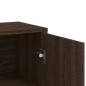 vidaXL Aparadores 3 uds madera de ingeniería marrón roble 60x31x84 cm