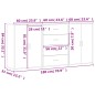 vidaXL Aparadores 3 uds madera de ingeniería marrón roble 60x31x84 cm