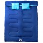 vidaXL Saco de dormir doble y almohadas camping adultos 3-4 estaciones vidaXL Saco de dormir doble y almohadas camping adultos 3-4 estaciones