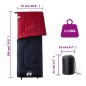 vidaXL Saco de dormir de camping para adultos 3 estaciones vidaXL Saco de dormir de camping para adultos 3 estaciones