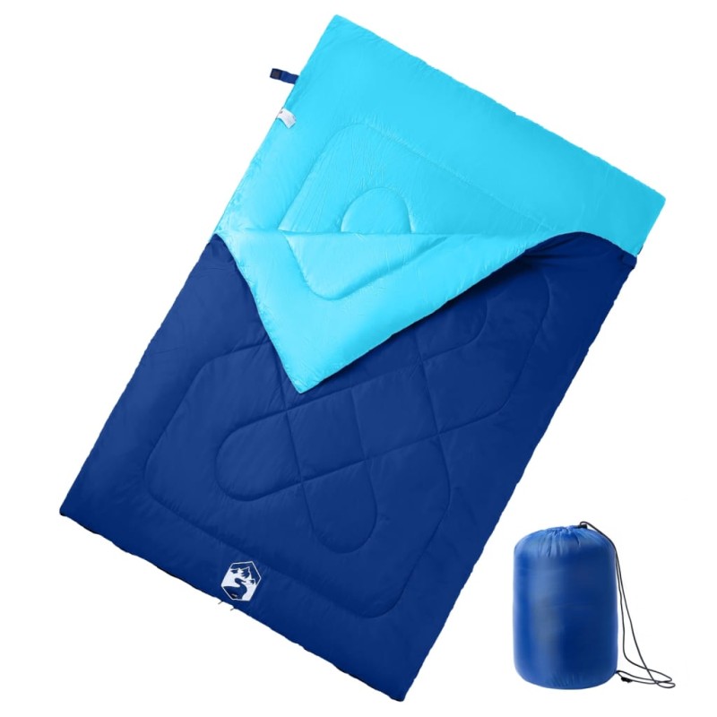 vidaXL Saco de dormir doble y almohadas camping adultos 3-4 estaciones vidaXL Saco de dormir doble y almohadas camping adultos 3-4 estaciones