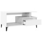 vidaXL Mesa de centro madera contrachapada blanco brillo 90x49x45 cm vidaXL Mesa de centro madera contrachapada blanco brillo 90x49x45 cm