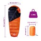 vidaXL Saco de dormir tipo momia de camping para adultos 3 estaciones vidaXL Saco de dormir tipo momia de camping para adultos 3 estaciones