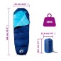 vidaXL Saco de dormir tipo momia de camping para adultos 3 estaciones vidaXL Saco de dormir tipo momia de camping para adultos 3 estaciones