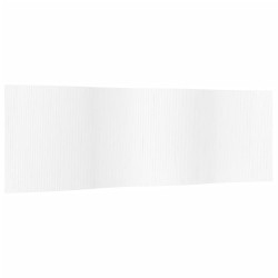 vidaXL Biombo divisor de bambú blanco 165x600 cm