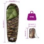 vidaXL Saco de dormir tipo momia de camping para adultos 3 estaciones vidaXL Saco de dormir tipo momia de camping para adultos 3 estaciones