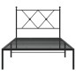 vidaXL Estructura de cama con cabecero metal negro 90x190 cm vidaXL Estructura de cama con cabecero metal negro 90x190 cm