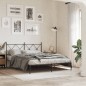 vidaXL Estructura de cama con cabecero metal negro 160x200 cm vidaXL Estructura de cama con cabecero metal negro 160x200 cm