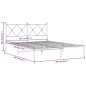 vidaXL Estructura de cama con cabecero metal negro 160x200 cm vidaXL Estructura de cama con cabecero metal negro 160x200 cm