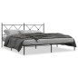 vidaXL Estructura de cama con cabecero metal negro 183x213 cm vidaXL Estructura de cama con cabecero metal negro 183x213 cm