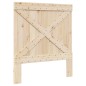 vidaXL Estructura de cama con cabecero madera de pino gris 90x200 cm vidaXL Estructura de cama con cabecero madera de pino gris 90x200 cm