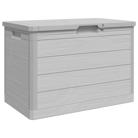 vidaXL Baúl para cojines polipropileno gris 77,5x44,5x53 cm