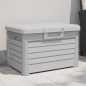 vidaXL Baúl para cojines polipropileno gris 73x50,5x46,5 cm vidaXL Baúl para cojines polipropileno gris 73x50,5x46,5 cm