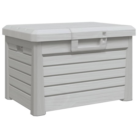 vidaXL Baúl para cojines polipropileno gris 73x50,5x46,5 cm
