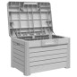 vidaXL Baúl para cojines polipropileno gris 73x50,5x46,5 cm vidaXL Baúl para cojines polipropileno gris 73x50,5x46,5 cm