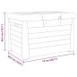 vidaXL Baúl para cojines polipropileno gris 73x50,5x46,5 cm vidaXL Baúl para cojines polipropileno gris 73x50,5x46,5 cm