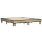 vidaXL Estructura cama madera ingeniería metal roble Sonoma 180x200 cm vidaXL Estructura cama madera ingeniería metal roble Sonoma 180x200 cm