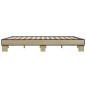 vidaXL Estructura cama madera ingeniería metal roble Sonoma 180x200 cm vidaXL Estructura cama madera ingeniería metal roble Sonoma 180x200 cm