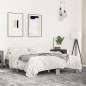 vidaXL Estructura cama madera ingeniería metal gris Sonoma 150x200 cm