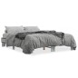 vidaXL Estructura cama madera ingeniería metal gris Sonoma 150x200 cm